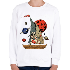 PRINTFASHION Asztronauta gitáros - Gyerek pulóver - Fehér gyerek pulóver, kardigán
