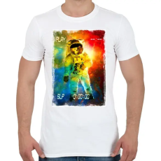 PRINTFASHION Asztronauta játék - Férfi póló - Fehér