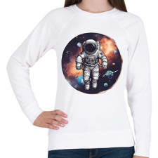 PRINTFASHION Asztronauta - Női pulóver - Fehér női pulóver, kardigán