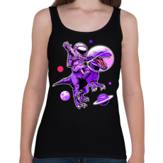 PRINTFASHION Asztronauta Trex - Női atléta - Fekete