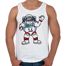 PRINTFASHION Asztronauta - Űrhajós - Férfi atléta - Fehér