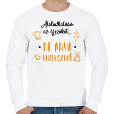 PRINTFASHION Átaludhatnám az éjszakát... - Férfi pulóver - Fehér férfi pulóver, kardigán