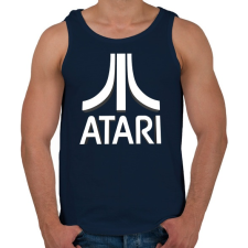 PRINTFASHION ATARI 3D Logo - Férfi atléta - Sötétkék atléta, trikó