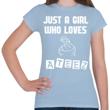 PRINTFASHION Ateez - Női póló - Világoskék női póló