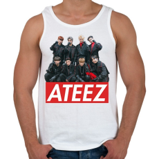 PRINTFASHION Ateez Team - Férfi atléta - Fehér