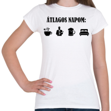 PRINTFASHION Átlagos mérnök nap - Női póló - Fehér női póló