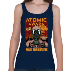 PRINTFASHION Atomháború - Női atléta - Sötétkék