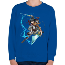PRINTFASHION Attack on Titan - Gyerek pulóver - Királykék gyerek pulóver, kardigán