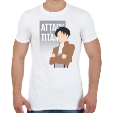 PRINTFASHION Attack on Titan -- Levi - Férfi póló - Fehér