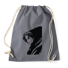 PRINTFASHION Attack On Titan Levi - Sportzsák, Tornazsák - Grafitszürke tornazsák