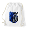 PRINTFASHION Attack on Titan Logo - Sportzsák, Tornazsák - Fehér