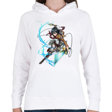 PRINTFASHION Attack on Titan - Női kapucnis pulóver - Fehér női pulóver, kardigán