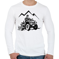 PRINTFASHION atv quad  - Férfi hosszú ujjú póló - Fehér