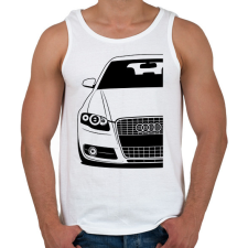 PRINTFASHION AUDI A4 - Férfi atléta - Fehér atléta, trikó