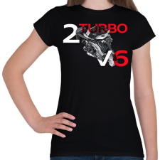 PRINTFASHION Audi BiTurbo - Női póló - Fekete női póló