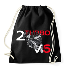 PRINTFASHION Audi BiTurbo - Sportzsák, Tornazsák - Fekete tornazsák
