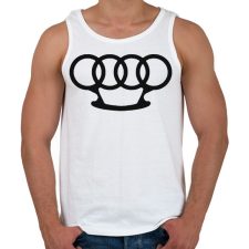 PRINTFASHION Audi boxer - Férfi atléta - Fehér atléta, trikó