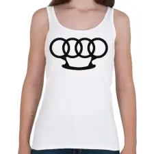PRINTFASHION Audi boxer - Női atléta - Fehér női trikó