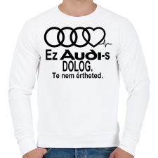 PRINTFASHION Audi Fanoknak speciálba! - Férfi pulóver - Fehér férfi pulóver, kardigán