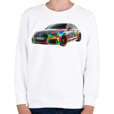PRINTFASHION Audi - Gyerek pulóver - Fehér