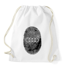 PRINTFASHION AUDI in my DNA - Sportzsák, Tornazsák - Fehér tornazsák