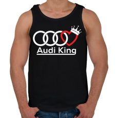 PRINTFASHION Audi Király - Férfi atléta - Fekete