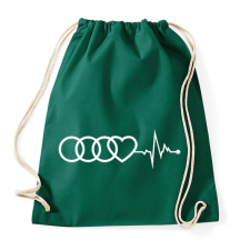 PRINTFASHION AUDI logo fehér - Sportzsák, Tornazsák - Sötétzöld tornazsák