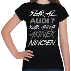 PRINTFASHION Audi  - Női póló - Fekete