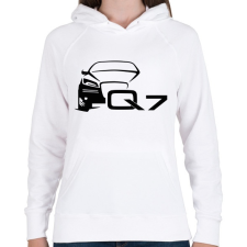 PRINTFASHION AUDI Q7 - Női kapucnis pulóver - Fehér női pulóver, kardigán