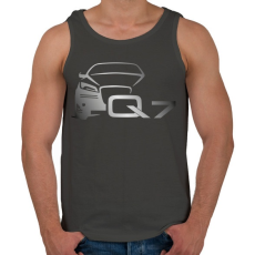 PRINTFASHION AUDI Q7 szürke - Férfi atléta - Sötétszürke