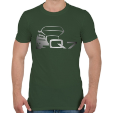 PRINTFASHION AUDI Q7 szürke - Férfi póló - Katonazöld férfi póló
