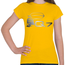 PRINTFASHION AUDI Q7 szürke - Női póló - Sárga női póló