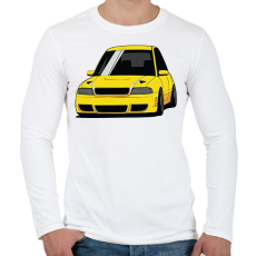 PRINTFASHION Audi RS4 - Férfi hosszú ujjú póló - Fehér