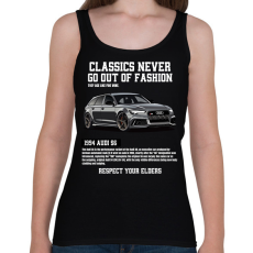 PRINTFASHION Audi rs6 - Női atléta - Fekete