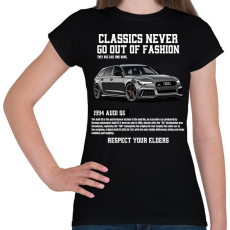PRINTFASHION Audi rs6 - Női póló - Fekete