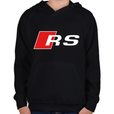 PRINTFASHION Audi RS - Gyerek kapucnis pulóver - Fekete