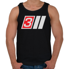 PRINTFASHION AUDI S3 - Férfi atléta - Fekete atléta, trikó