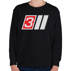 PRINTFASHION AUDI S3 - Gyerek pulóver - Fekete