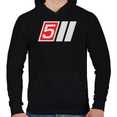 PRINTFASHION AUDI S5 - Férfi kapucnis pulóver - Fekete