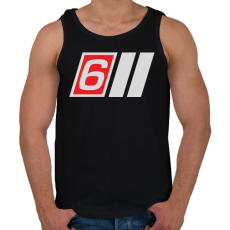 PRINTFASHION AUDI S6 - Férfi atléta - Fekete