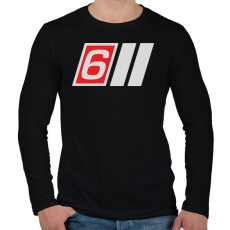 PRINTFASHION AUDI S6 - Férfi hosszú ujjú póló - Fekete