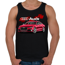 PRINTFASHION Audi Sport - Férfi atléta - Fekete atléta, trikó