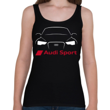 PRINTFASHION Audi Sport - Női atléta - Fekete női trikó