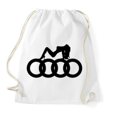 PRINTFASHION Audi - Sportzsák, Tornazsák - Fehér tornazsák