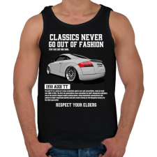 PRINTFASHION Audi TT - Férfi atléta - Fekete atléta, trikó