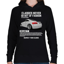 PRINTFASHION Audi TT - Női kapucnis pulóver - Fekete női pulóver, kardigán