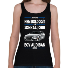 PRINTFASHION Audiban sírni jobb mint csak úgy! - Női atléta - Fekete női trikó