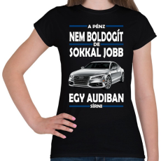 PRINTFASHION Audiban sírni jobb mint csak úgy! - Női póló - Fekete