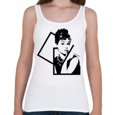 PRINTFASHION Audrey Hepburn - Női atléta - Fehér női trikó