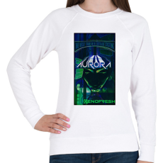 PRINTFASHION Aurora - Női pulóver - Fehér